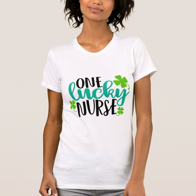 One Lucky Nurse T Shirt (Framsida)
