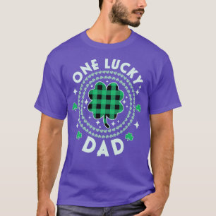 One Lucky Pappa Irish St patricks day Shamrocks Gr T Shirt