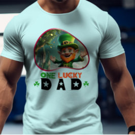 One Lucky Pappa - Irish Tur och Skratt T Shirt