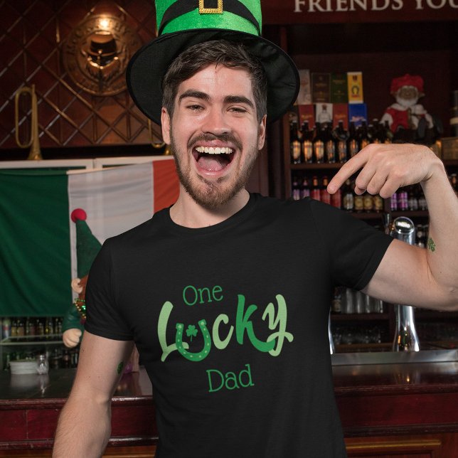 One Lucky Pappa | St patrick's day för Anpassade T Shirt (Skapare uppladdad)