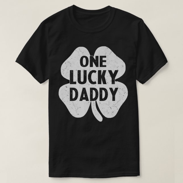 One Lucky pappa St patrick's day Shamrock Pappa Gi T Shirt (Design framsida)