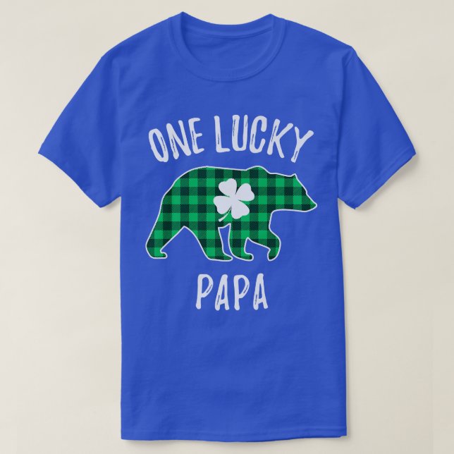 One Lucky Pappa St T Shirt (Design framsida)