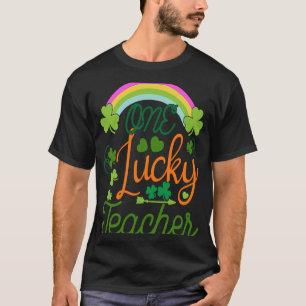 One Lucky Rainbow Teacher St Patricku2019s Day App T Shirt