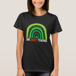 One Lucky Rainbow Teacher St Patricku2019s Day App T Shirt