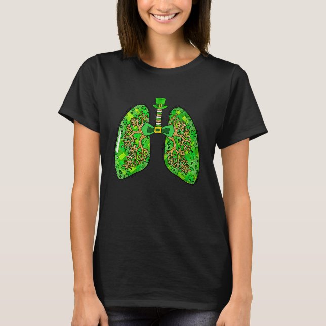 One Lucky Respiratory Therapist Happy St Patrick's T Shirt (Framsida)