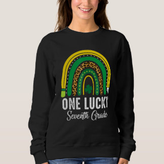 One Lucky Seventh Grade Rainbow St Patricks Day Te T Shirt