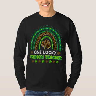 One Lucky Shamrock French Teacher St Patricks Day T Shirt