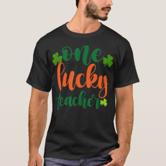 One Lucky Shamrock Teacher St Patricku2019s Day Ap T Shirt