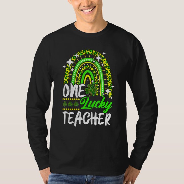 One Lucky Shamrock Teacher St Patricku2019s Day Le T Shirt (Framsida)