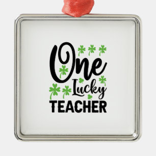 One Lucky Teacher Julgransprydnad Metall