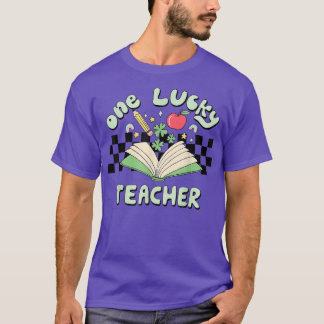 One Lucky Teacher Lycklig St patricks day Irish Sh T Shirt