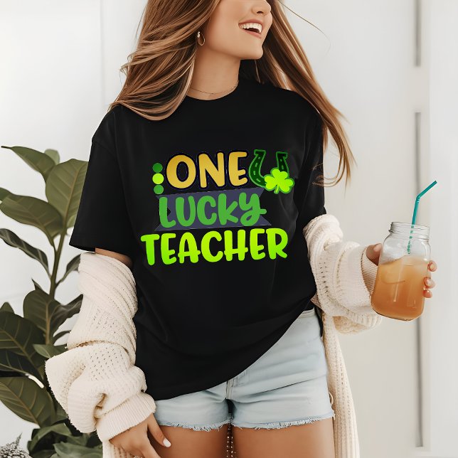 One Lucky Teacher | Patrick-dagen T Shirt (Skapare uppladdad)