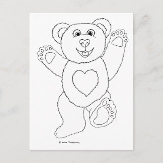 One Lucky Teddy Vykort