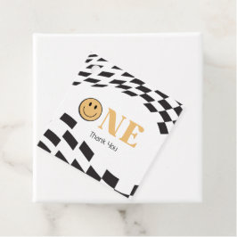 One Lycklig, 1:a födelsedag Gåvor Etiketter