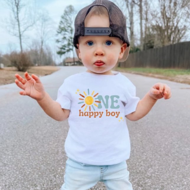 One Lycklig Boy 1st Birthday Shirt T Shirt (Skapare uppladdad)