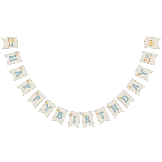 One Lycklig Boy Banner Vimplar (Alla)