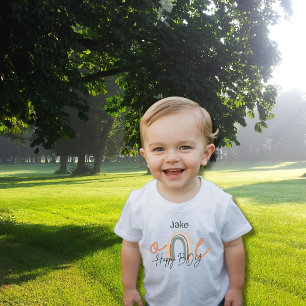 One Lycklig Boy - Rainbow 1st Birthday Personlig T Shirt