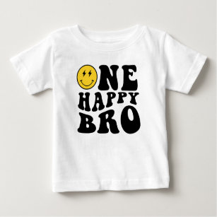 One Lycklig Bro Smile Boy 1:a födelsedagsmatchning T Shirt