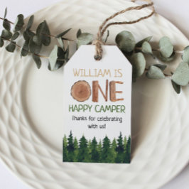 One Lycklig Camper Tack Presentetikett