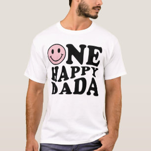 One Lycklig Dada Rosa som matchar en familjeföde T Shirt