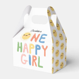 One Lycklig Girl Birthday Inbjudan 1 Birthday Sol Presentaskar