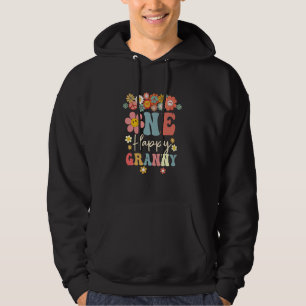 One Lycklig Granny 1:a födelsedagsfamiljens matcha Hoodie