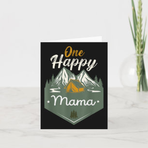 One Lycklig Mamma Funny Camper Birthday Family Mat Kort