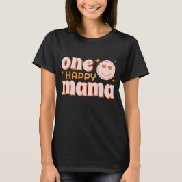 One Lycklig Mamma Retro First Birthday Shirt T