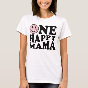 One Lycklig Mamma Rosa som matchar en familjeföd T Shirt