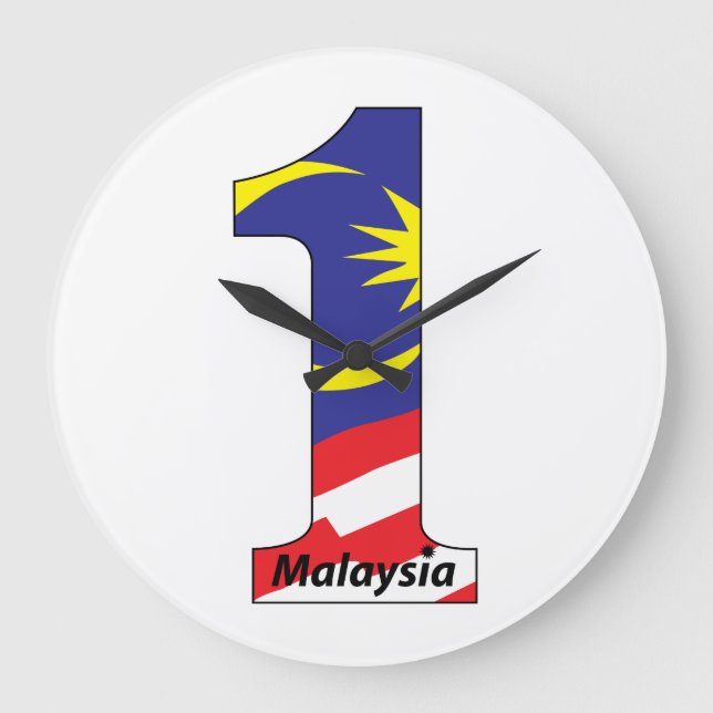 One Malaysia Wall Clock Stor Klocka (Framsida)