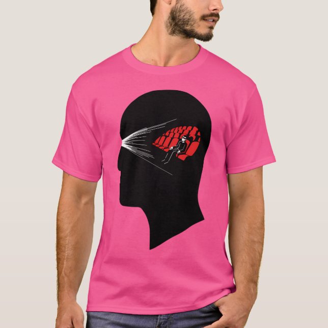 One Man Movie Theater T Shirt (Framsida)