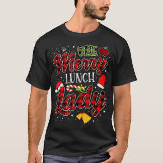 One merry Lunch Lady Christmas Funny Xmas T Shirt