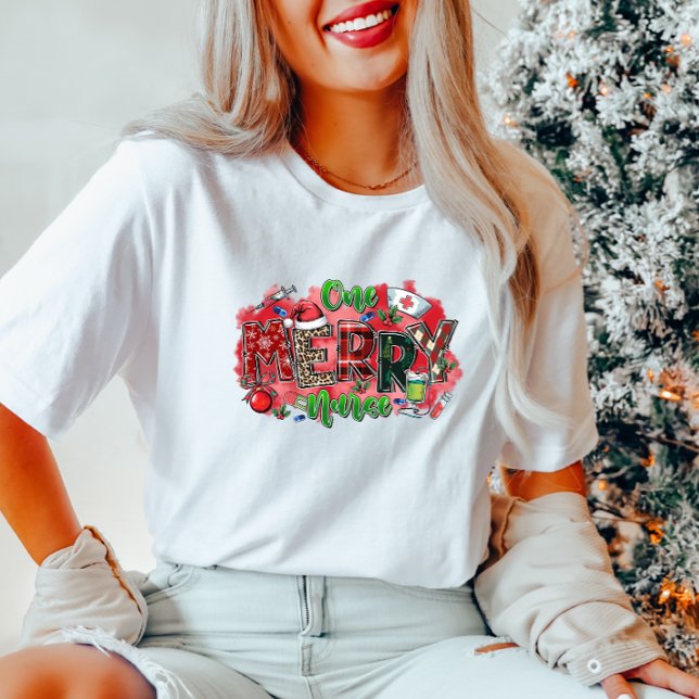 One Merry Nurse T-Shirt (Skapare uppladdad)