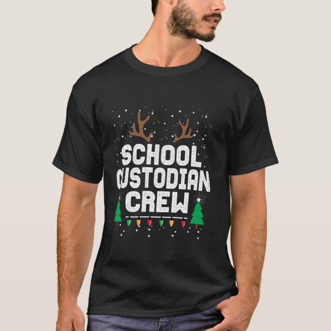 One Merry School Custodian Gnomes Christmas Housek T Shirt (Framsida)