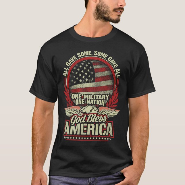ONE MILITARY ONE NATION  T-SHIRT (Framsida)