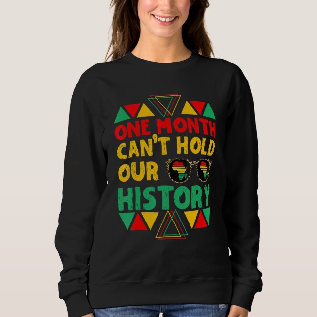 One Month Can't Hold Our History African Black His T Shirt (Framsida)