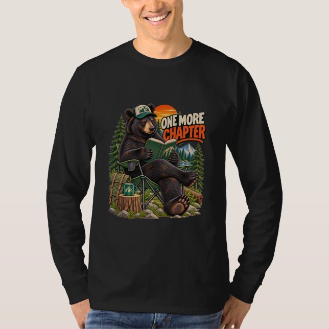 One More Chapter Bear Reading Long Sleeve Shirt T (Framsida)