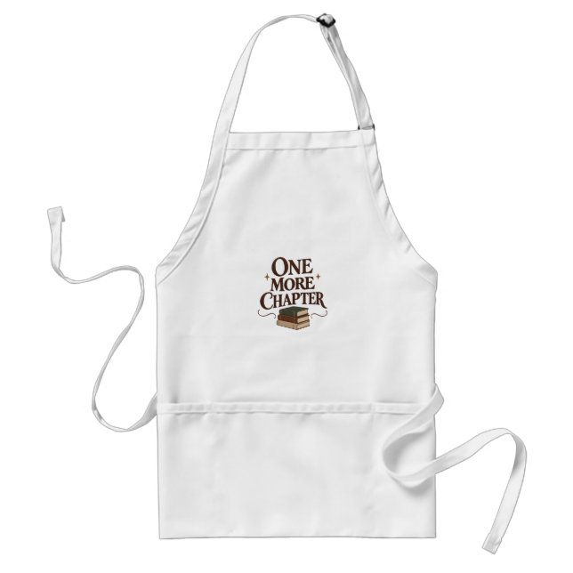 One More Chapter - Book Lover Reading Tee Förkläde (Framsidan)