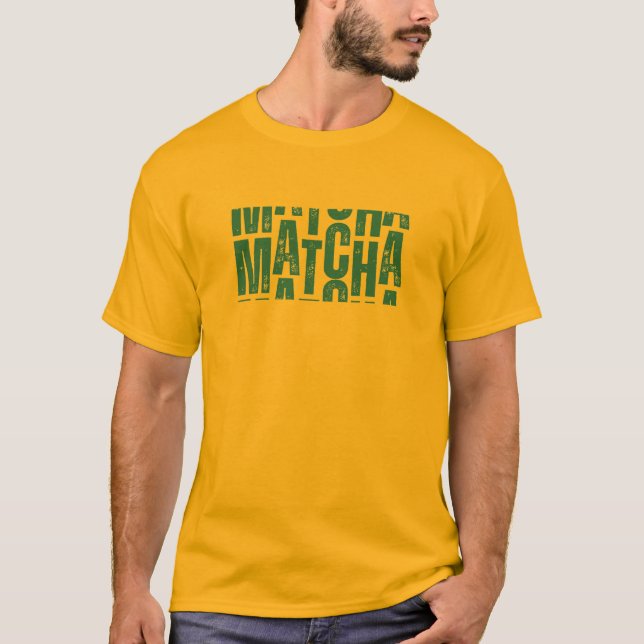 "One More Matcha" T-Shirt - Aesthetic Matcha Älska (Framsida)