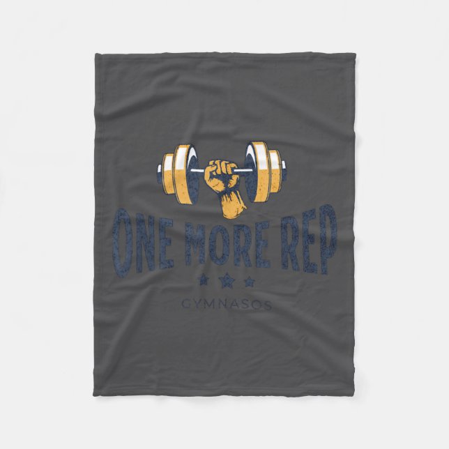 One More Rep - Funny Gym Sayings And Motivational  Fleecefilt (Framsidan)