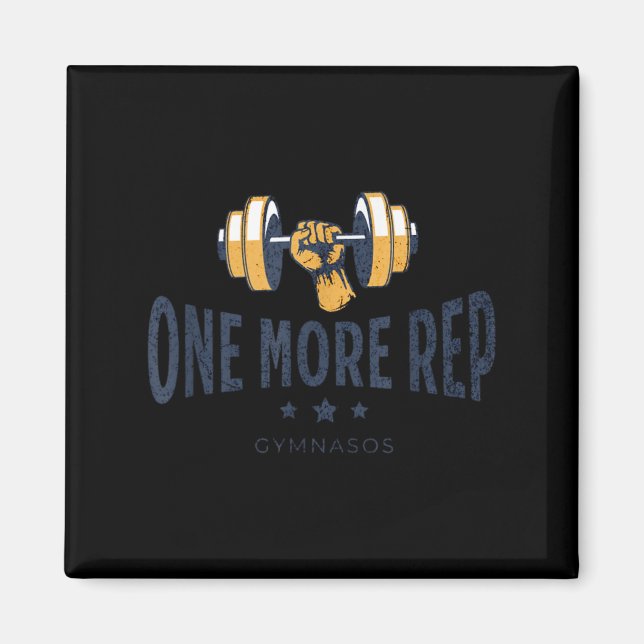 One More Rep - Funny Gym Sayings And Motivational  Magnet (Framsidan)