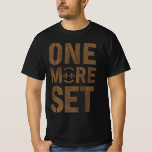 One More Set Gym Motivation Tröja Tränings Disci