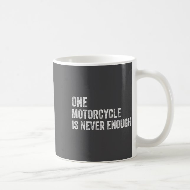 One Motorcycle Is Never Enough Funny Motorcycle Bi Kaffemugg (Höger)
