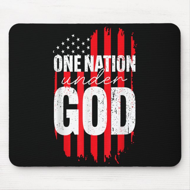 One Nation Under God American Flag Christian Jesus Musmatta (Framsidan)