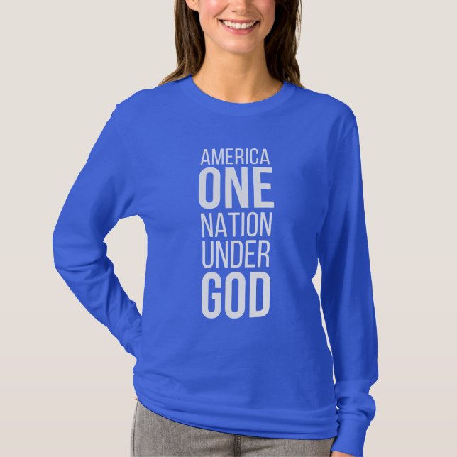 One Nation Under God T Shirt (Framsida)
