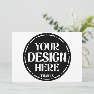 One-of-a-kind, elegant, clean & bold julkort