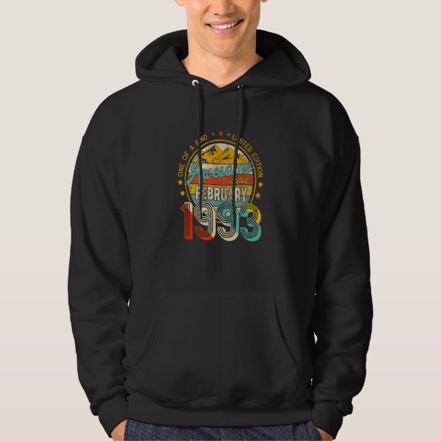 One Of A Kind Limited Edition Awesome Since Februa Hoodie (Framsida)