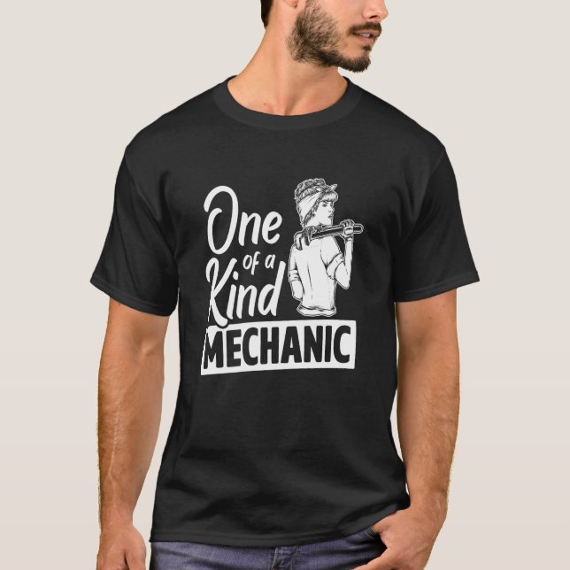 One Of A Kind Mechanic Car Repair Automobile Repai T Shirt (Framsida)