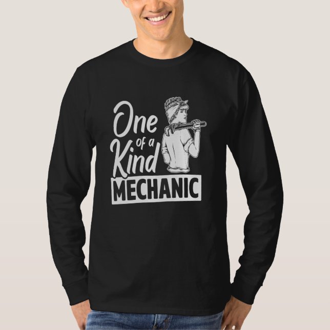 One Of A Kind Mechanic Car Repair Automobile Repai T Shirt (Framsida)