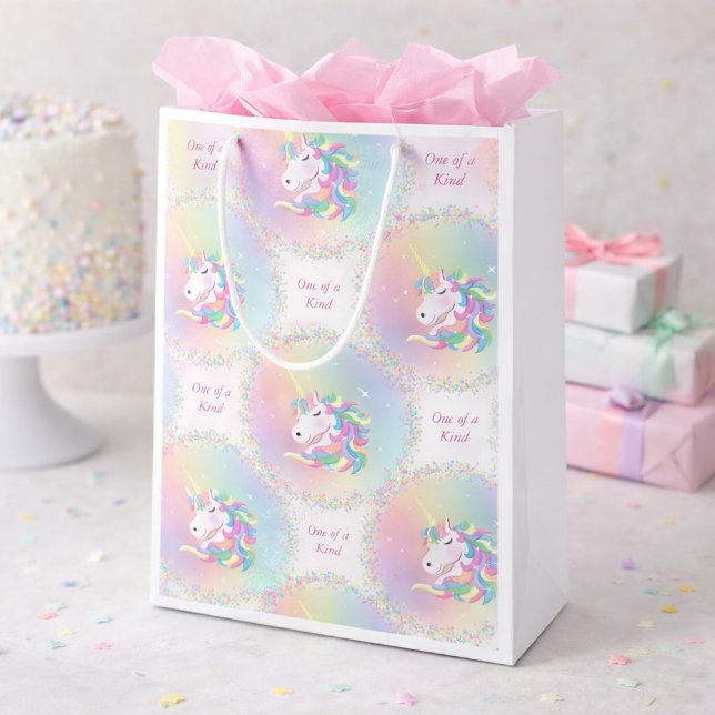 One of a Kind Pastel Unicorn Birthday Party Bag (Skapare uppladdad)